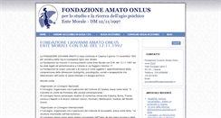 Desktop Screenshot of fondazioneamato.it